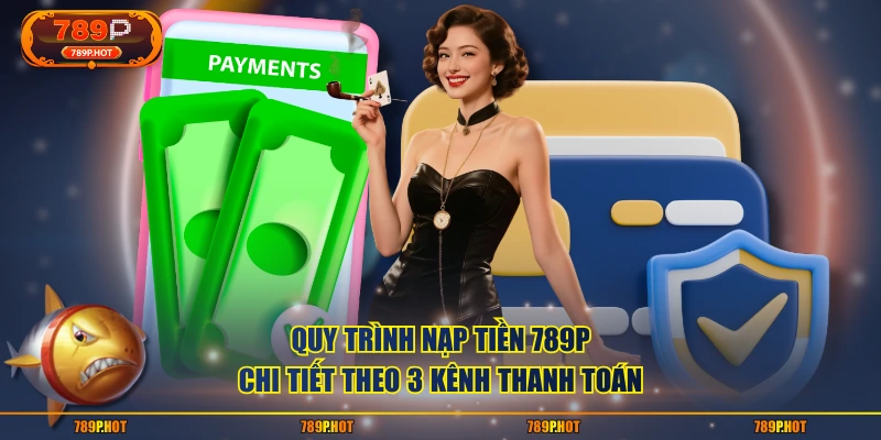 Quy trình nạp tiền 789P chi tiết theo 3 kênh thanh toán